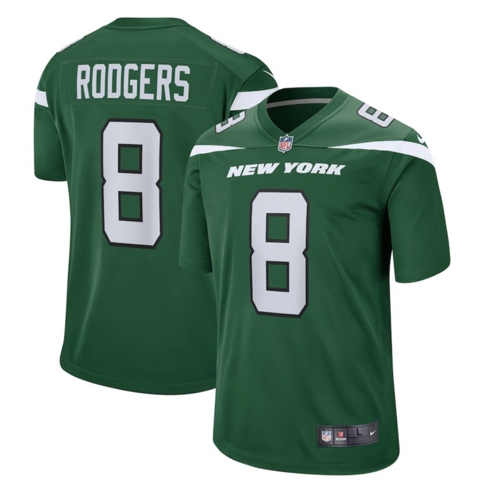 Youth Nike Aaron Rodgers Green New York Jets Game Jersey